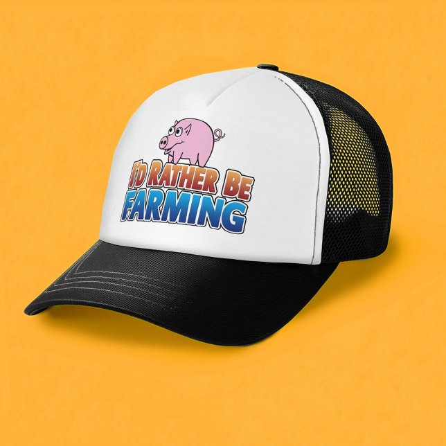 Gorra De Camionero ¡Prefiero ser agricultor! (agricultura virtual) (Subido por el creador)