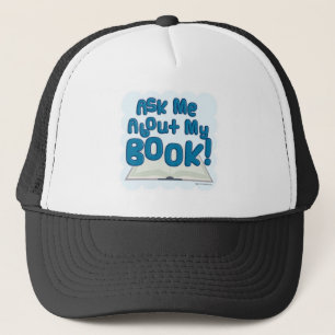 Gorra De Camionero Pregúntame Por Mi Libro. Estilo divertido