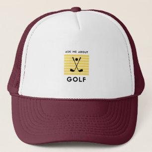 Gorra De Camionero Pregúntame sobre golf
