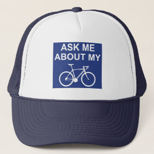 Gorra De Camionero Pregúntame sobre mi bicicleta