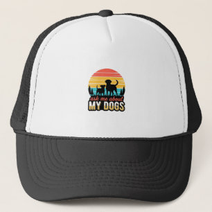 Gorra De Camionero Pregúntame sobre mi diseño vintage de amante de pe