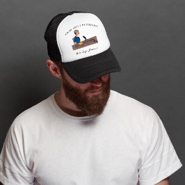 Gorra De Camionero Pregúntame sobre mi podcast | Monogram Podcaster