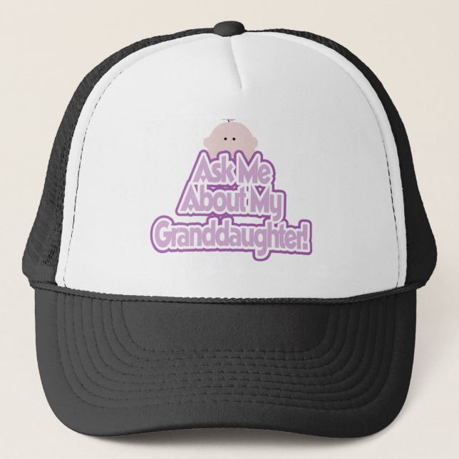 Gorra De Camionero Pregunte por mi nieta (Anverso)