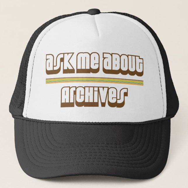 Gorra De Camionero Pregúnteme acerca de archivos (Anverso)