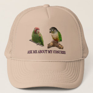 Gorra De Camionero Pregúnteme acerca de mi Conures