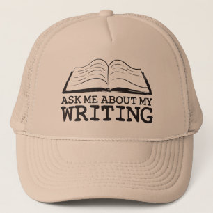 Gorra De Camionero Pregúnteme acerca de mi escritura (el gorra)