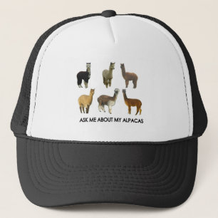 Gorra De Camionero Pregúnteme acerca de mis alpacas