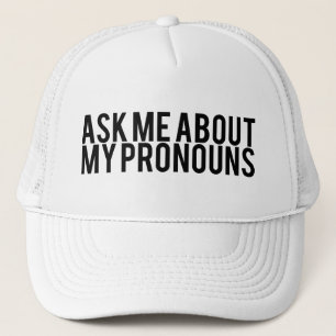 Gorra De Camionero Pregúnteme acerca de mis pronombres