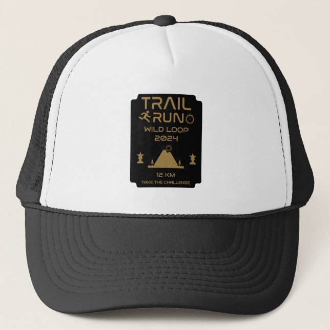Gorra De Camionero Premio a la competencia de Trail Run (Anverso)
