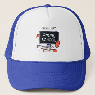 Gorra De Camionero Preparado para una escuela en línea