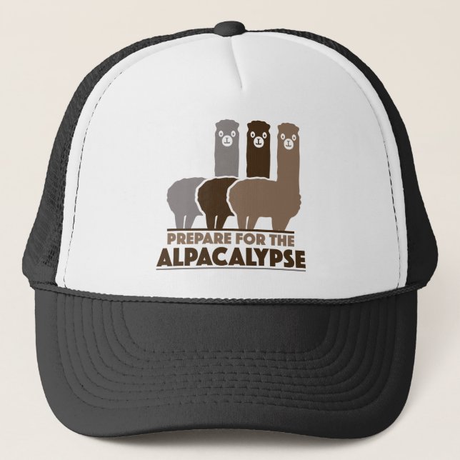 Gorra De Camionero Prepararse Para El Alpacalypse (Anverso)