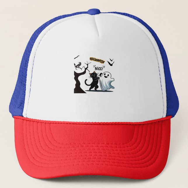 Gorra De Camionero Prepárense para un fiesta de Halloween hábil y tác (Anverso)
