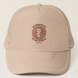 Gorra De Camionero Presentado pero dispuesto a discutir sobre gatos -