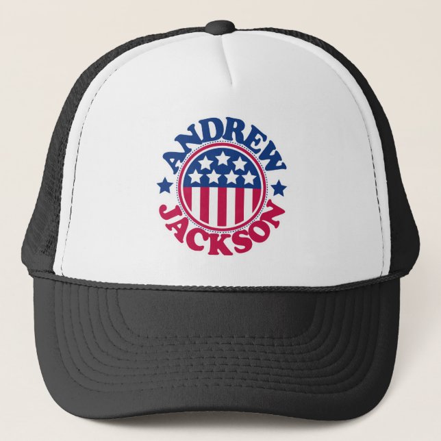 Gorra De Camionero Presidente Andrew Jackson de los E.E.U.U. (Anverso)