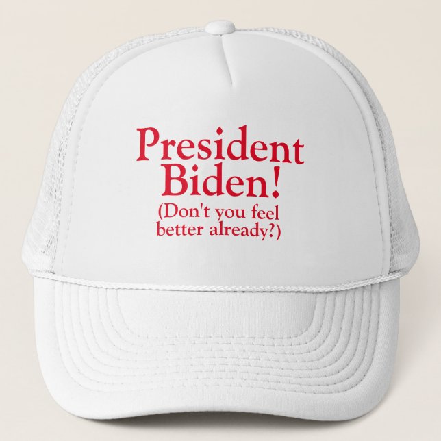 Gorra De Camionero ¡Presidente Biden! (Anverso)