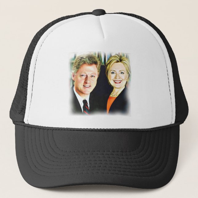 Gorra De Camionero Presidente Bill Clinton y Presidente Hillary Clint (Anverso)