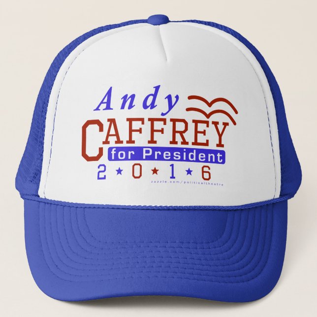 Gorra De Camionero Presidente de Andy Caffrey elección 2016 Demócrata (Anverso)