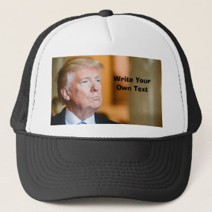 Gorra De Camionero Presidente Donald Trump - escriba su propio texto