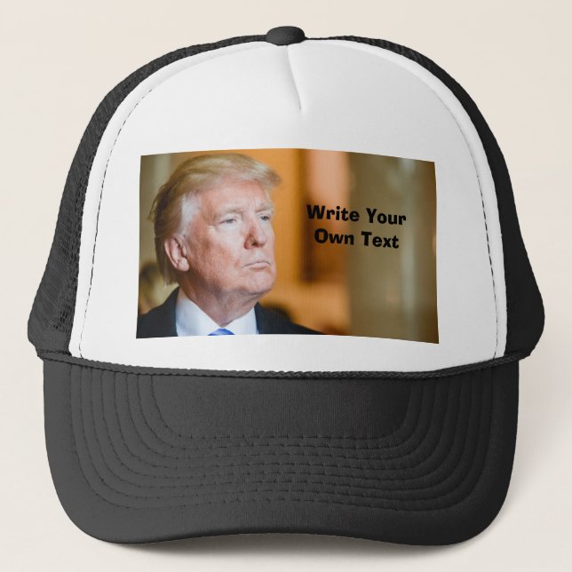 Gorra De Camionero Presidente Donald Trump - Escribe tu propio texto (Anverso)
