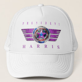 Gorra De Camionero Presidente Harris/Walz Pink Wing Medallin Cap