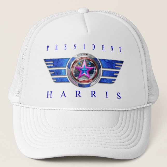 Gorra De Camionero Presidente Harris/Walz Wing Medallion Cap (Anverso)