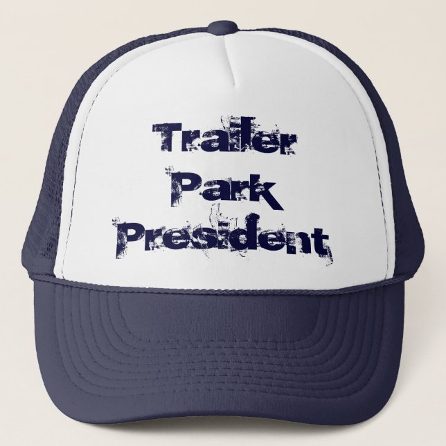 Gorra De Camionero Presidente Hat del parque de caravanas (Anverso)