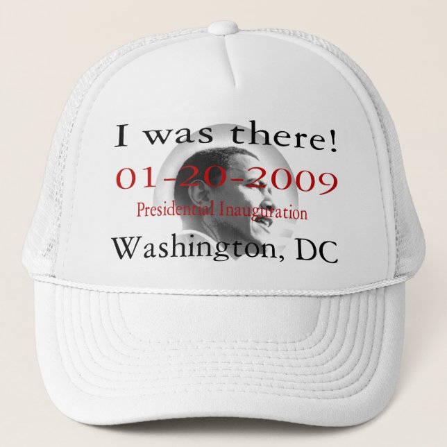 Gorra De Camionero Presidente Obama Inauguration Washigton DC (Anverso)