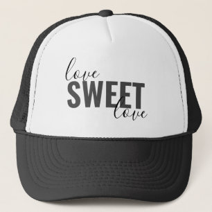 Gorra De Camionero pretty LOVE SWEET LOVE typography  