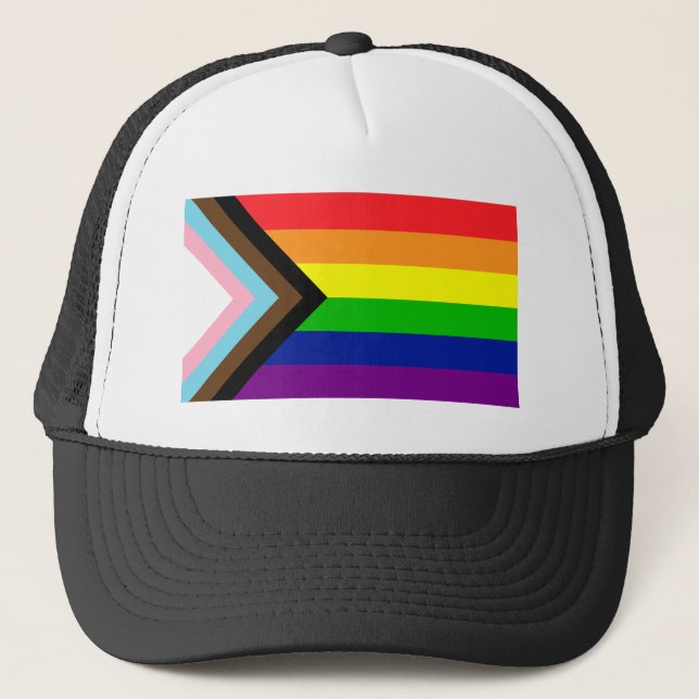 Gorra De Camionero Pride Progress Flag  - trans and POC inclusive (Anverso)