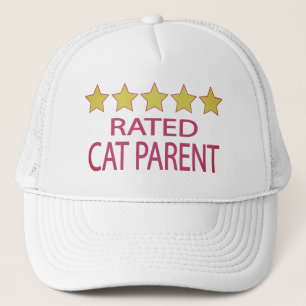 Gorra De Camionero Primario de gato de cinco estrellas