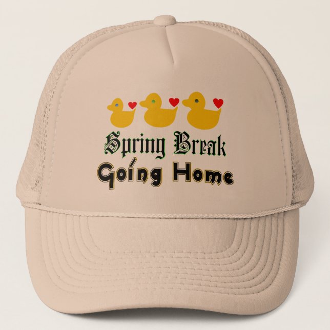 Gorra De Camionero ♫ ♥ Primavera Romper Hogar Cute Ducks Camionero So (Anverso)