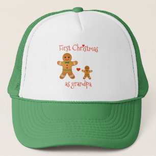 Gorra De Camionero Primer navidad como abuelo - hombres de pan de