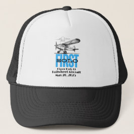 Gorra De Camionero Primer vuelo solo personalizado | PILOTO | Avión |