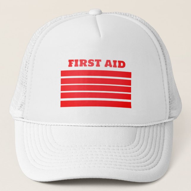 GORRA DE CAMIONERO PRIMEROS AUXILIOS (Anverso)