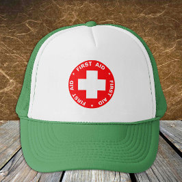 Gorra De Camionero Primeros auxilios - Médico (Cruz) - Ambulancia, Ay