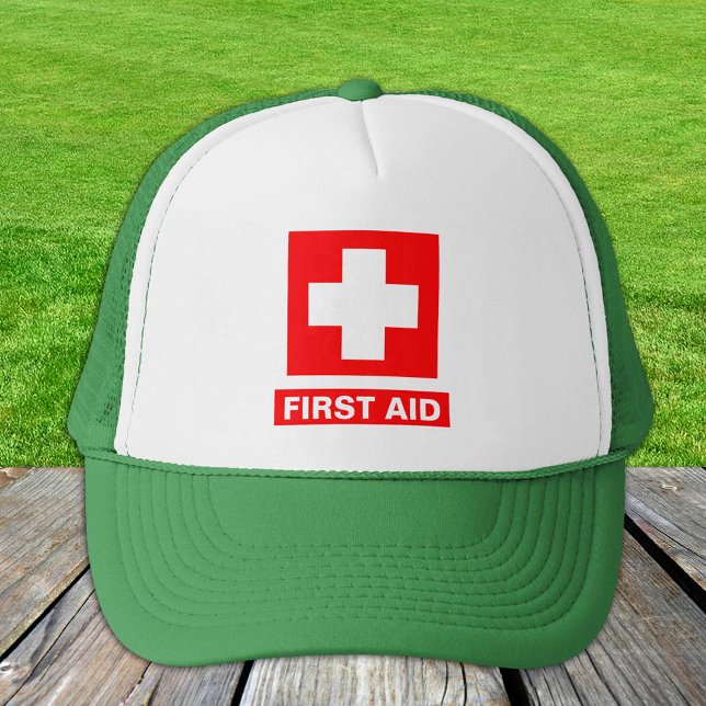 Gorra De Camionero Primeros auxilios - Médico (Cruz) - Ambulancia, Ay (Subido por el creador)