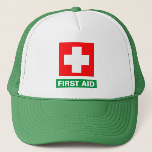 Gorra De Camionero Primeros auxilios - Médico (Cruz) - Ambulancia, Ay