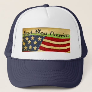Gorra De Camionero Primitiva gloria vieja Dios bendiga a Estados Unid