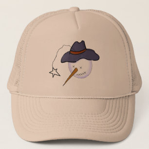 Gorra De Camionero Primitive Snowman de Navidades curos