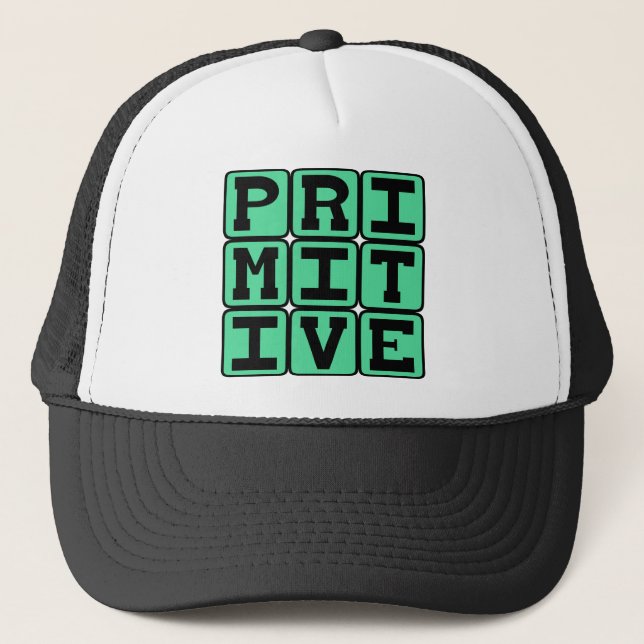 Gorra De Camionero Primitivo, anticuado (Anverso)