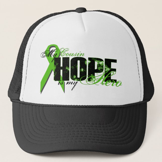 Gorra De Camionero Primo mi héroe - esperanza del linfoma (Anverso)