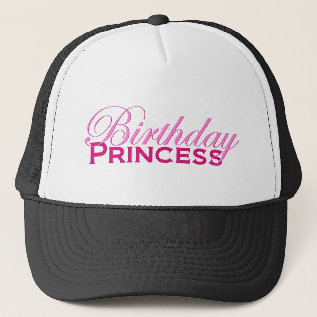 Gorra De Camionero Princesa del cumpleaños (Anverso)