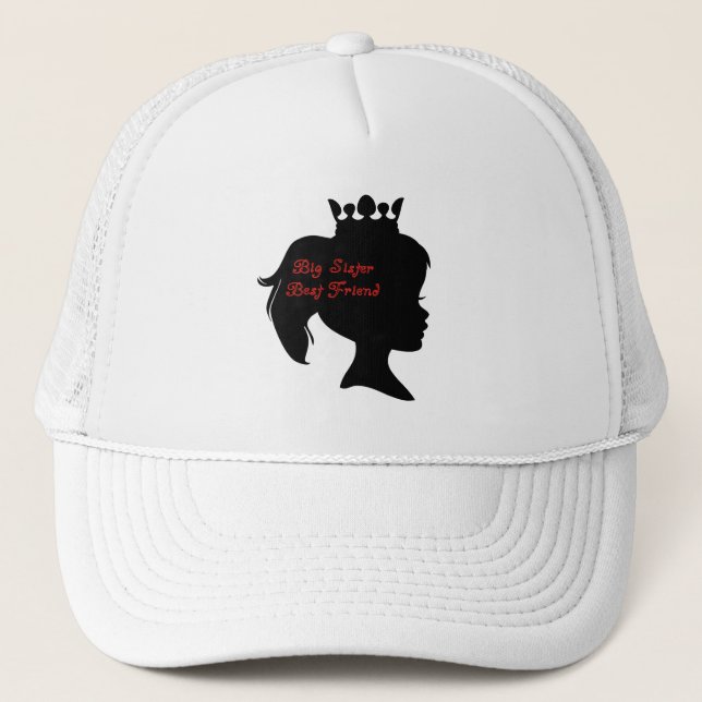 Gorra De Camionero Princess Big Sister Mejor Amigo (Anverso)