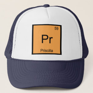 Gorra De Camionero Priscilla Nombre Química Elemento Tabla Periódica