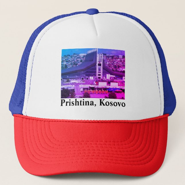 Gorra De Camionero Pristina, recién nacido en Kosovo (Anverso)