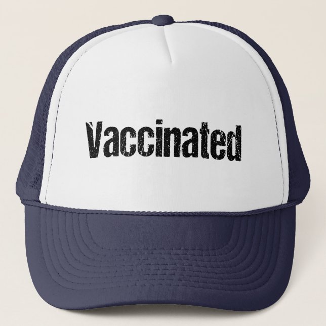 Gorra De Camionero Pro-Vacuna, AF Vacunada, Vacunada (Anverso)