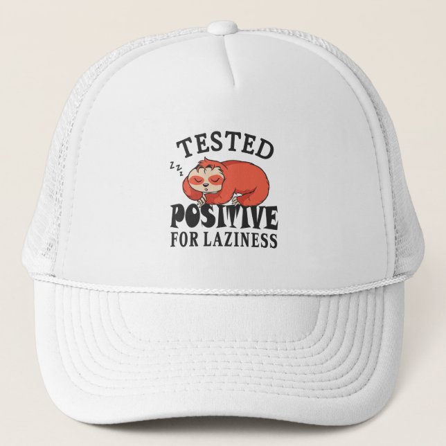 Gorra De Camionero Probado positivo para pereza Sloth (Anverso)