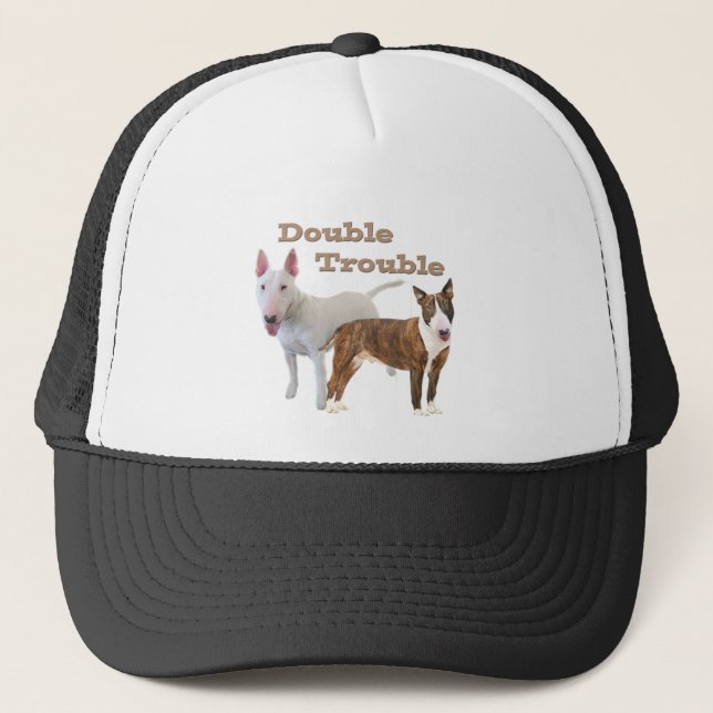 Gorra De Camionero Problema doble de bull terrier (Anverso)