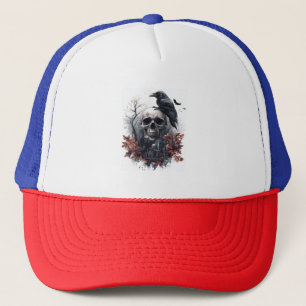 Gorra De Camionero Profecía de la Calavera y el Cuervo