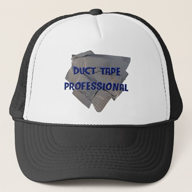 Gorra De Camionero profesional de cinta de ducto (Anverso)
